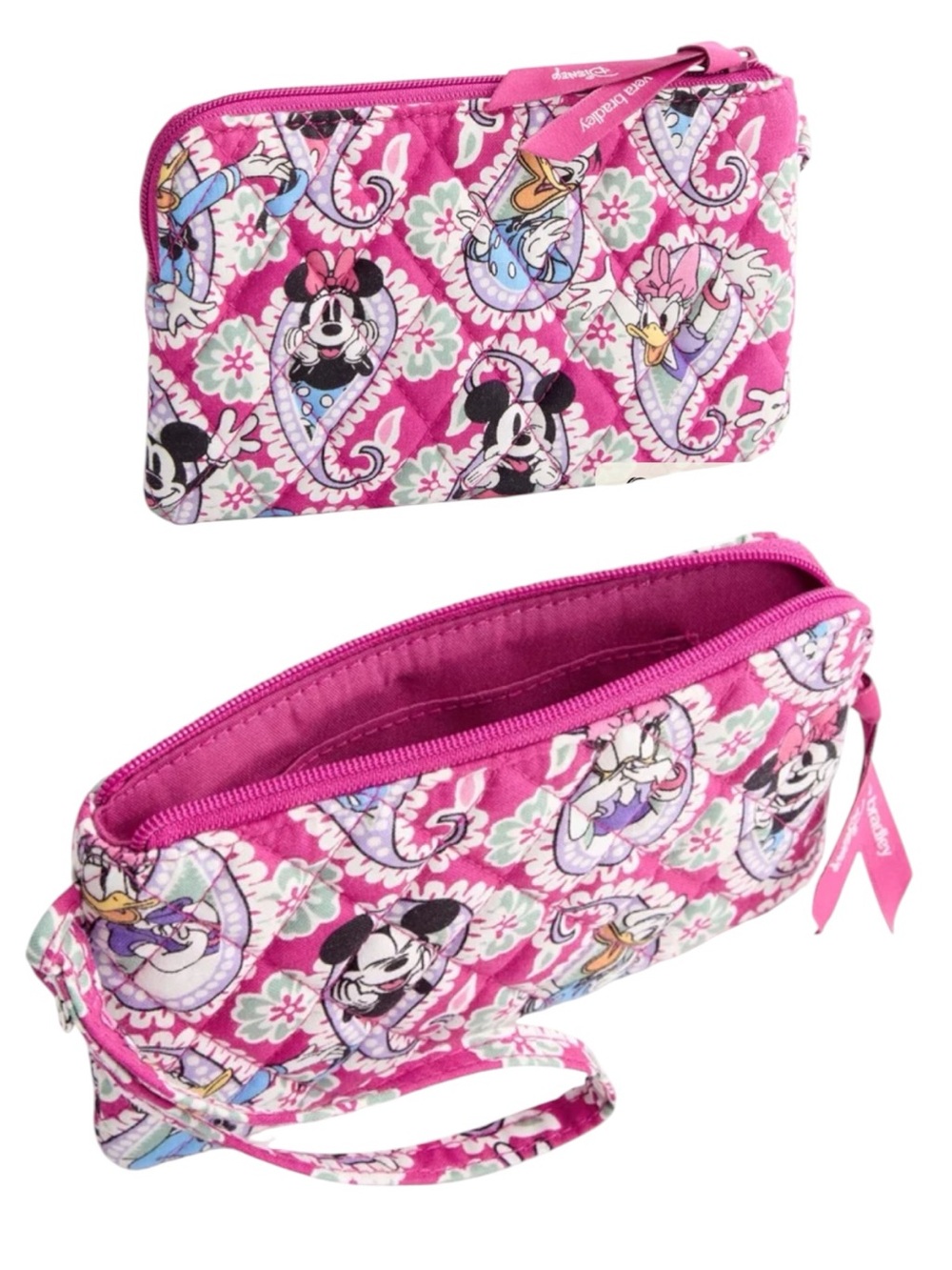 NWT Vera Bradley Disney Mickey Mouse & Friends Quilted Wristlet Essential